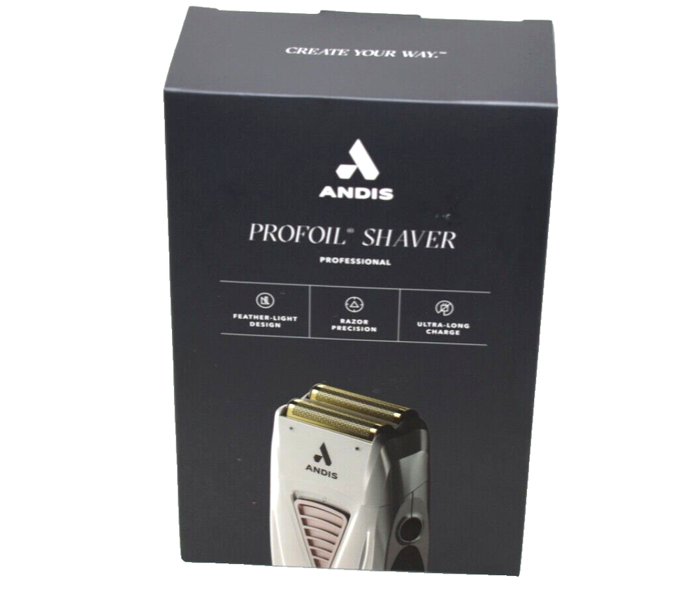 Andis 17235 Pro Foil Lithium Titanium Foil Smooth Shaving Cordless Shaver Grey