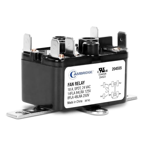 Professional Grade 24V AC Fan Relay, SPDT, 18A 14FLA 84LRA 125V / 8FLA 48LRA-image