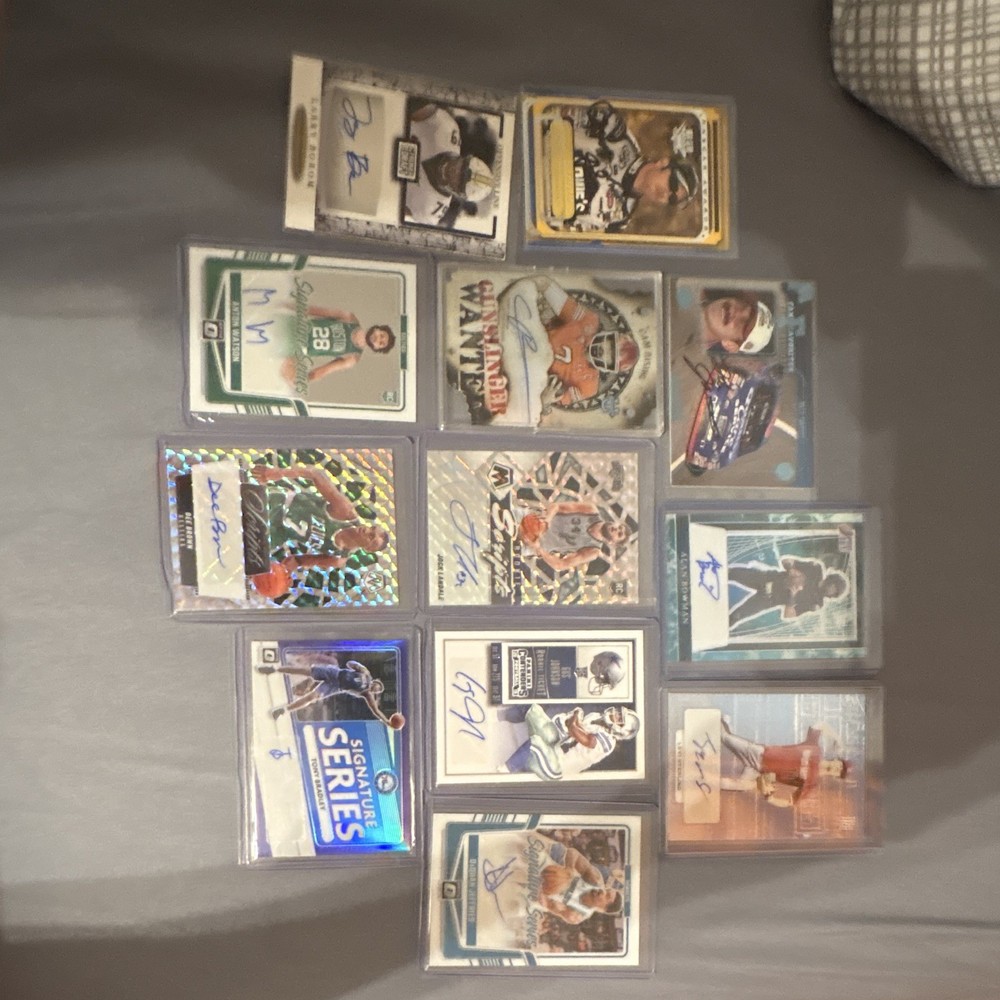 10 card Auto Lot (1/1) and (1/2)