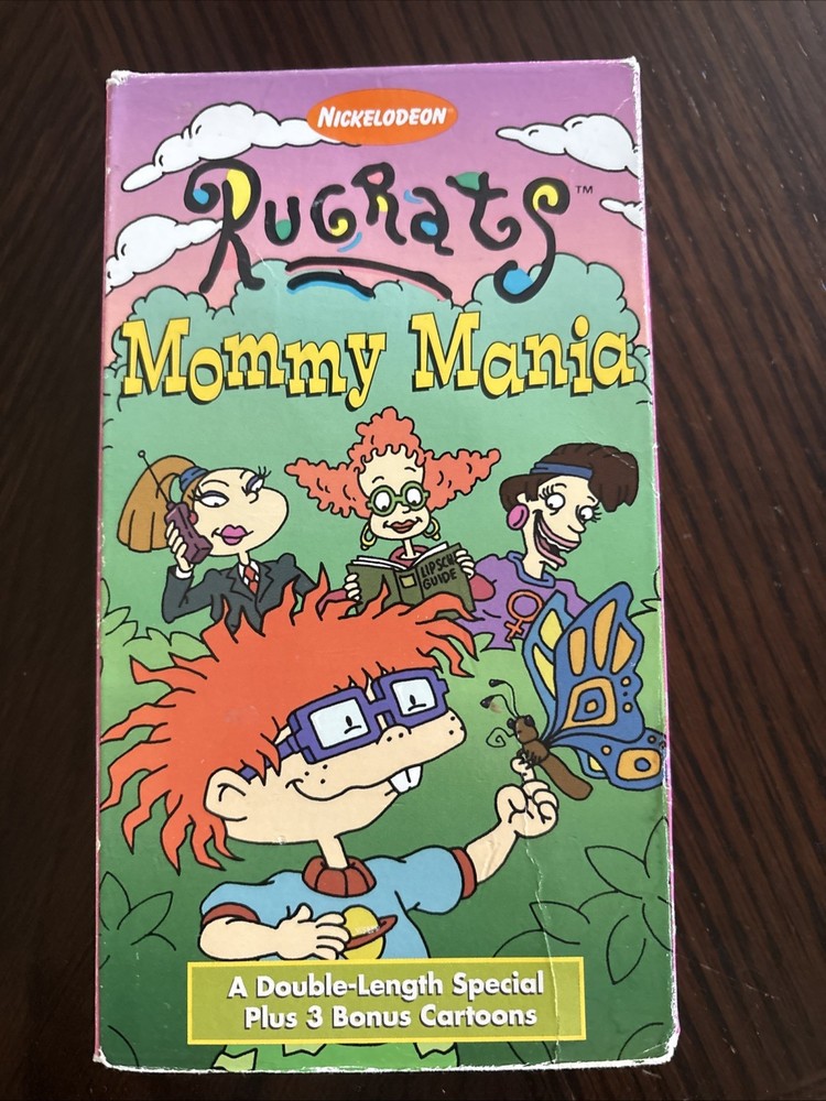 Rugrats Mommy Mania VHS 1998 Orange Tape