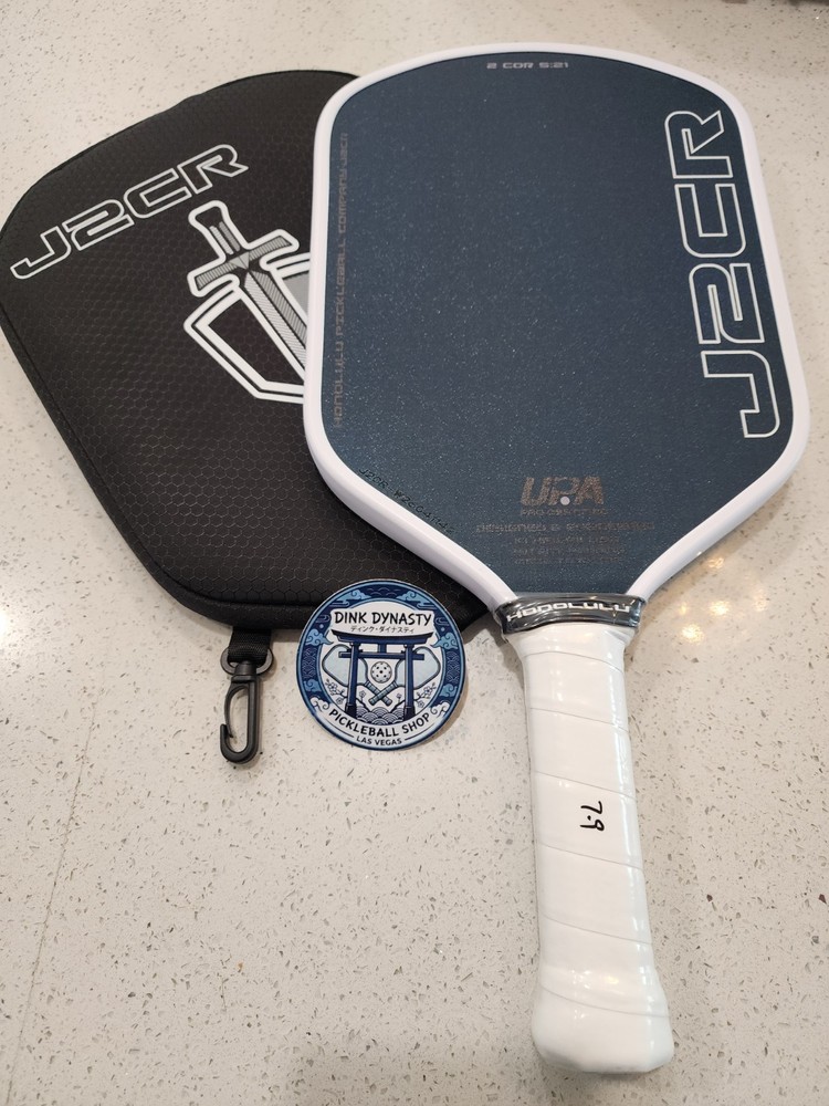 Honolulu J2CR Pickleball Paddle Crystal Blue Grit Endurance Surface  Power Spin