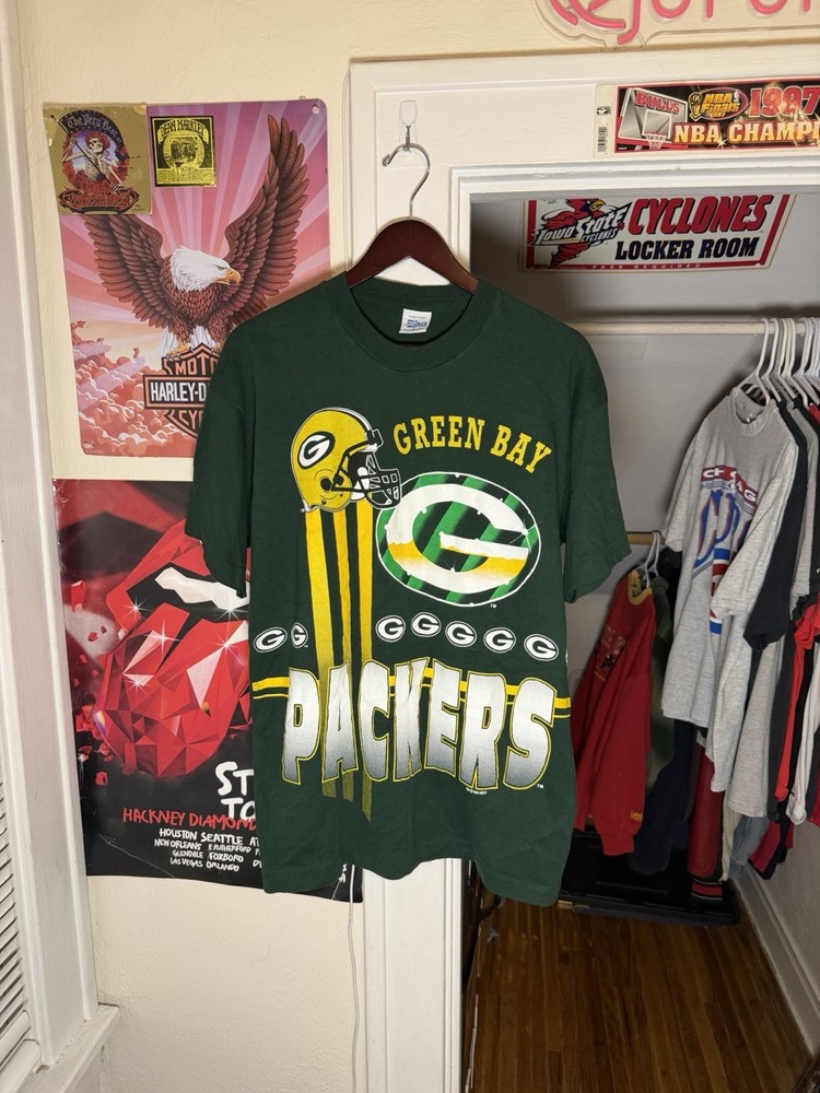 Green Bay Packers Vintage T Shirt 1994 Salem Sportswear Tag L NFL Football USA