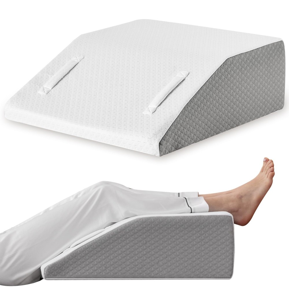 8-Inch Orthopedic Bed Wedge for Leg Elevation & Back Pain Relief  