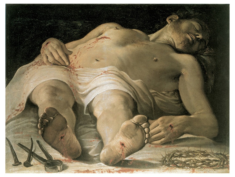 Decor Poster. Graphic Art. Christ After crucifixion. Religious Wall Design 1375