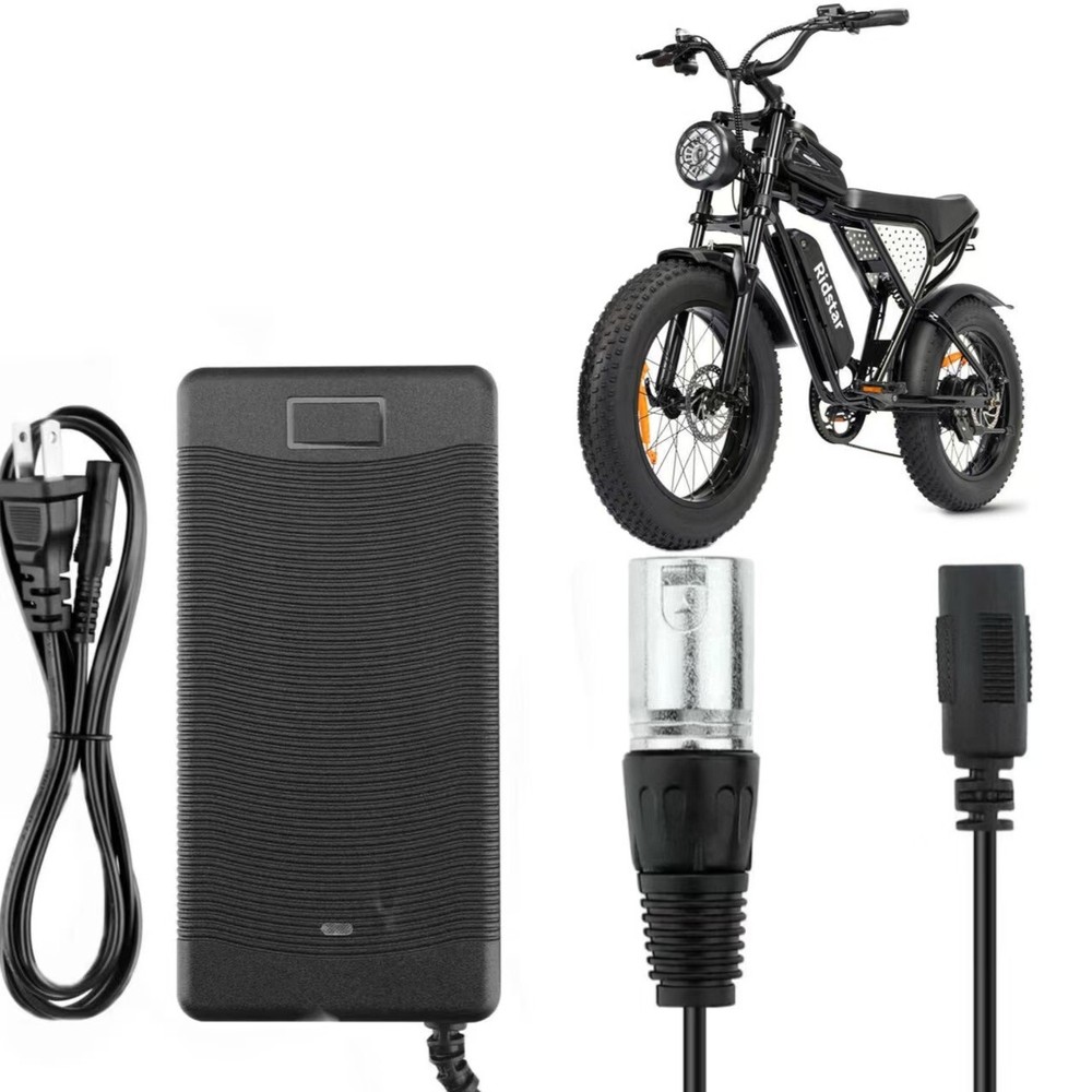AC Adapter For Ridstar Q20/Q20 Lite Fat Tire Electric Bike 54.6V 2A Power Supply