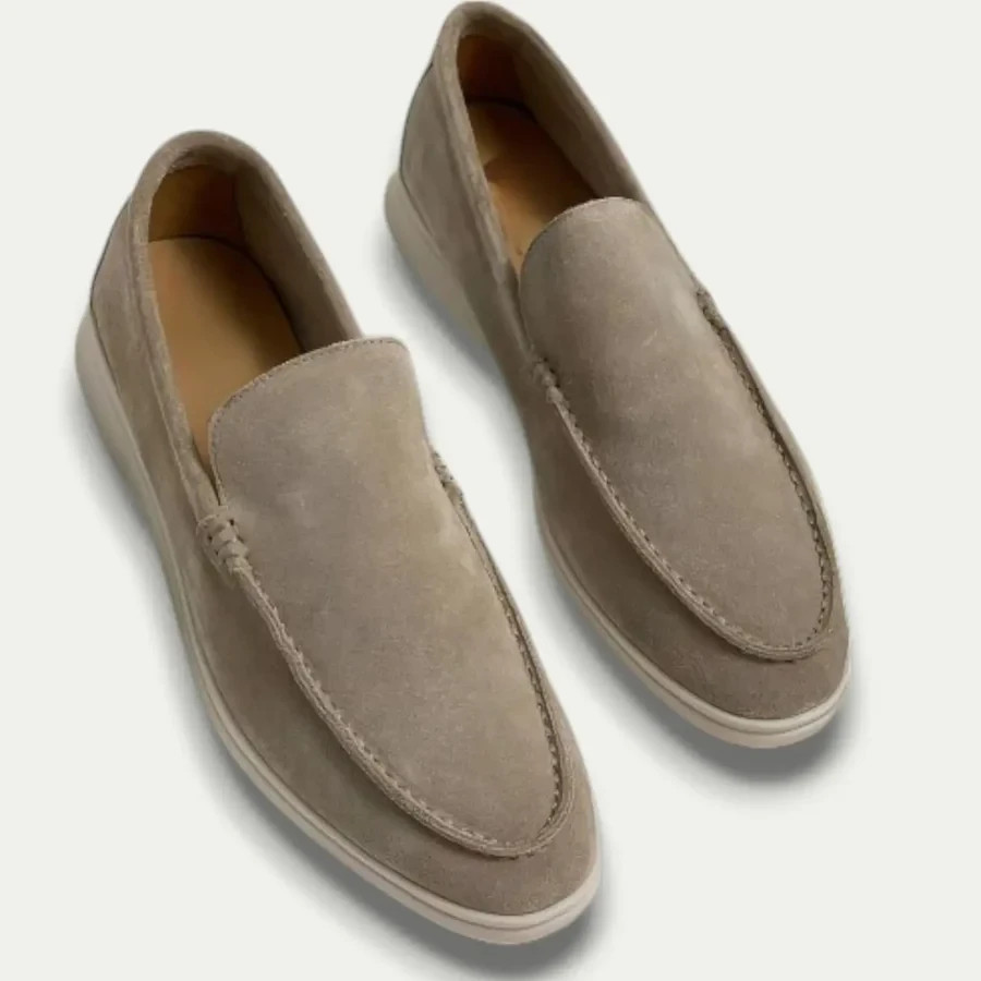 Men's Casual Suede Slip On Loafers - Brand New