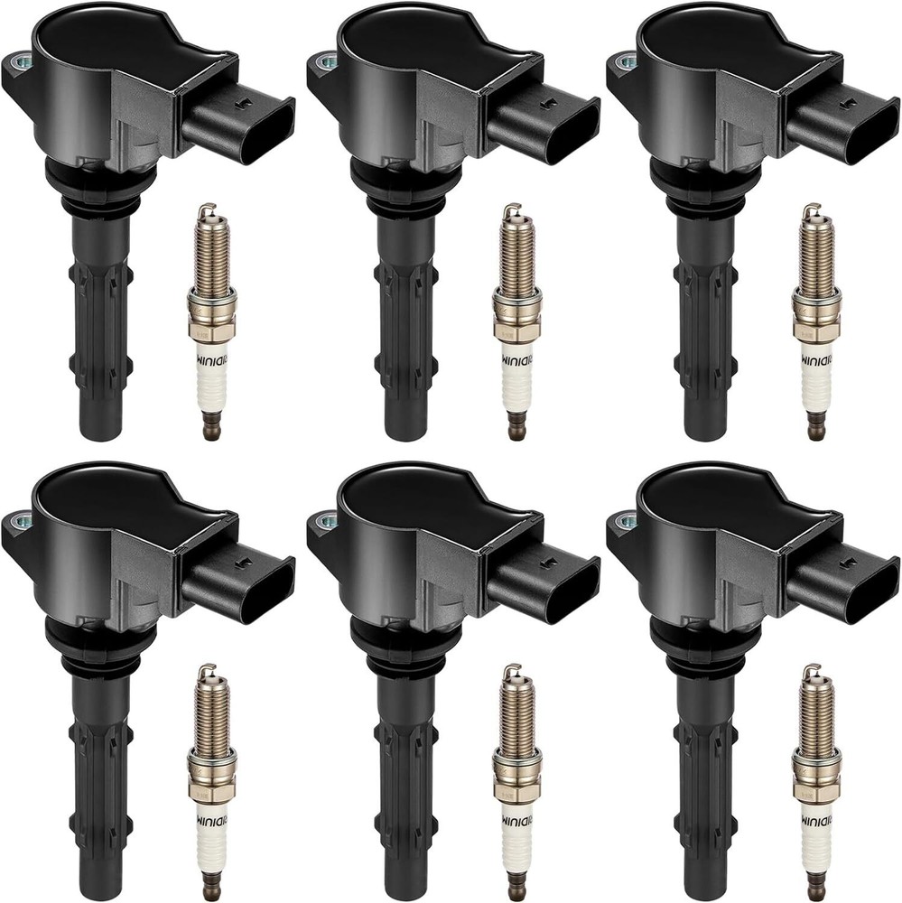 6PC Ignition Coils & Iridium Spark Plugs For Mercedes-Benz C280 3.0L 2006-2007