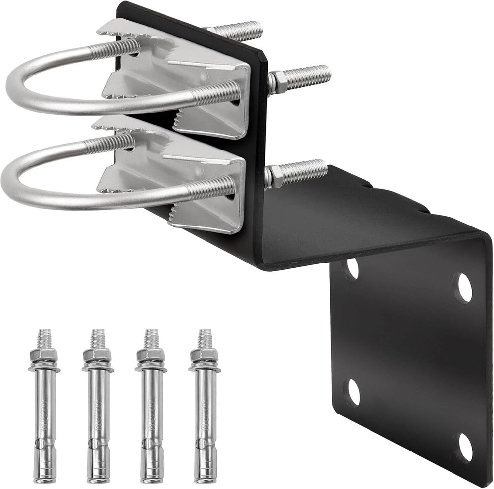 XRDS-RF Black-Coated Double U-B Antenna Pole Mount Kit