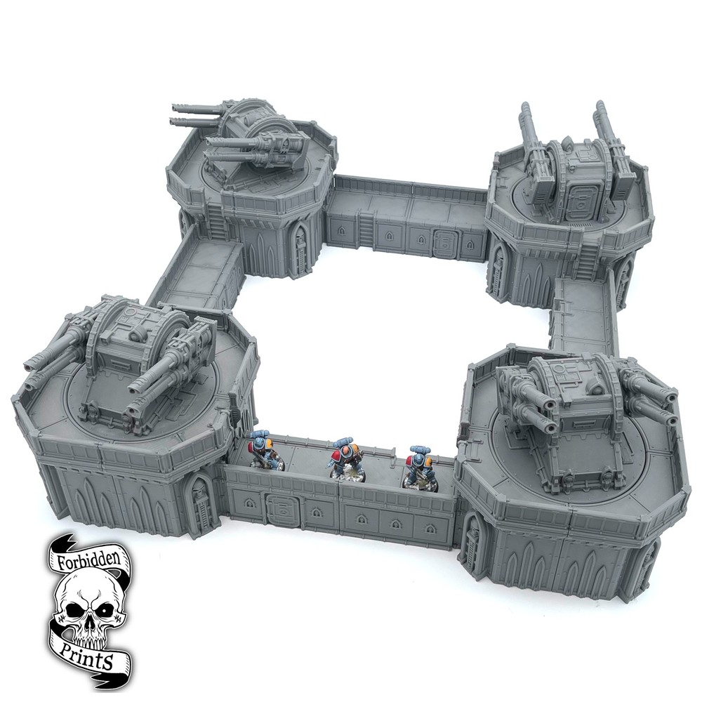 Imperator Turret Array Fortress Imperial Defence Line 28mm Wargaming Terrain