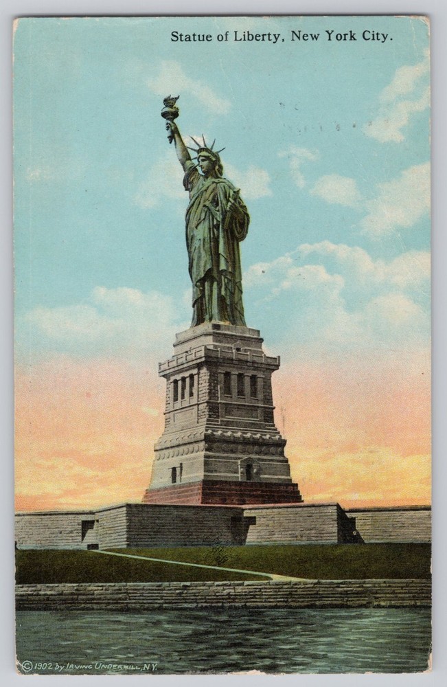 Statue of Liberty New York 1921 Postcard