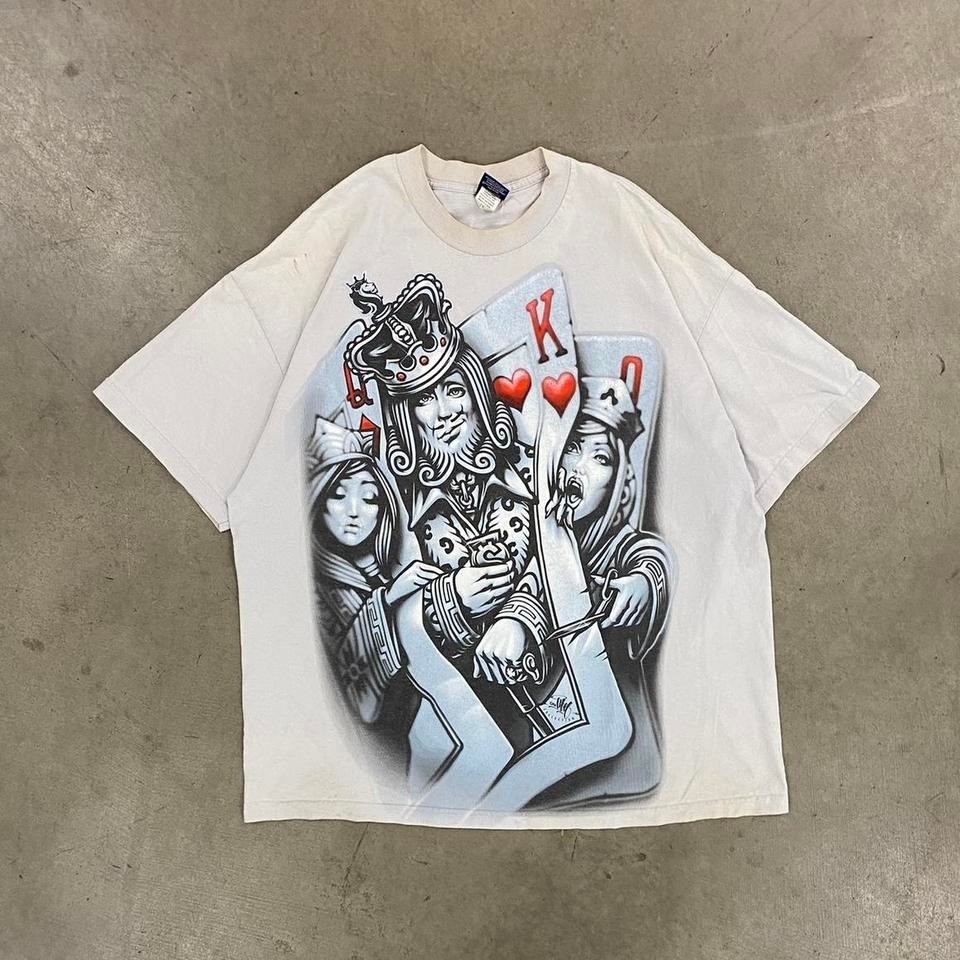 Vintage Y2K OG Obey King of Hearts Skate T-Shirt Size XXL