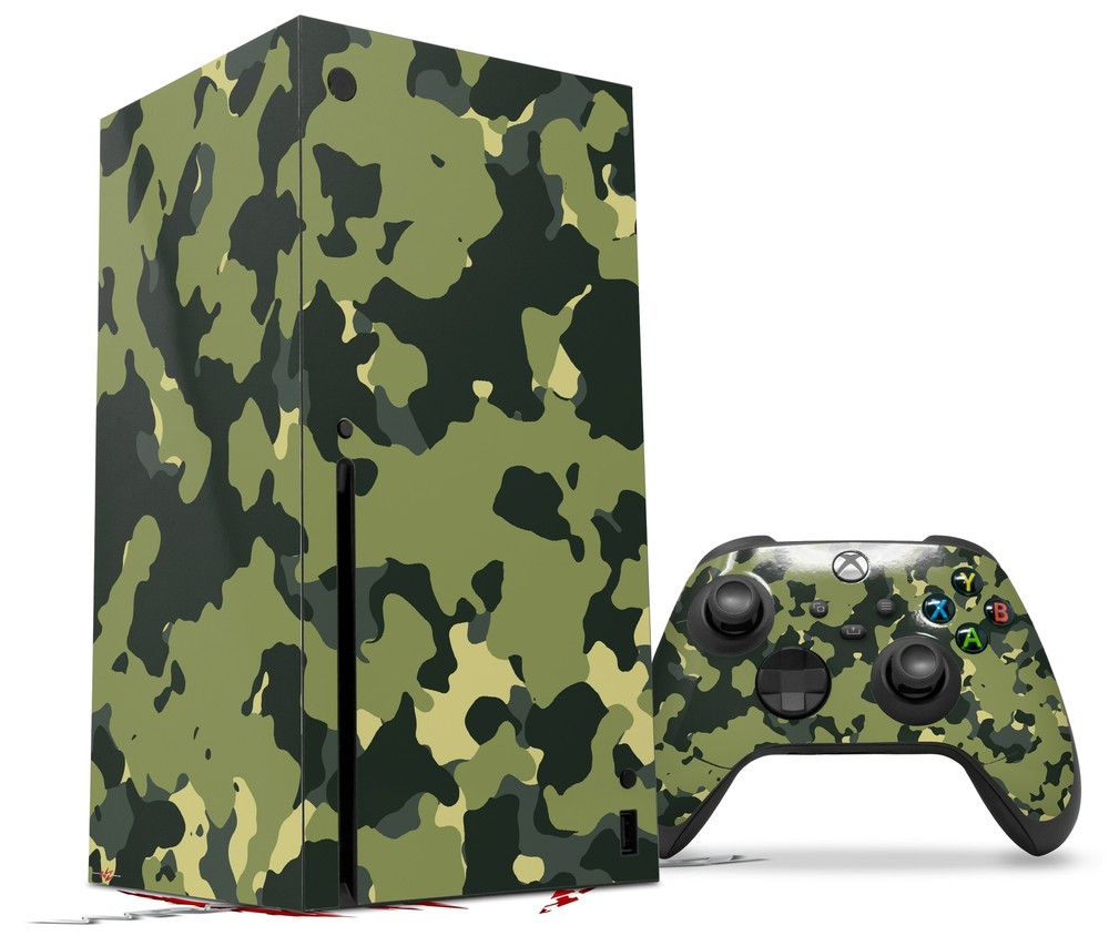 Skin Set for XBOX Series X WraptorCamo Old School Camouflage Camo Army