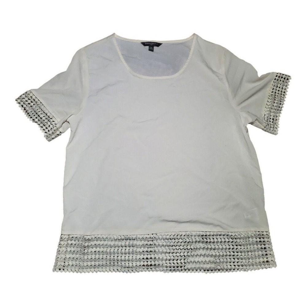 BANANA REPUBLIC Size M Womens Top Short Sleeves Blouse