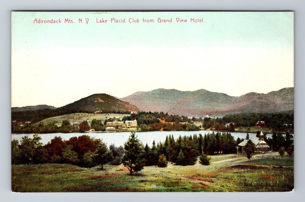 Adirondack Mountains NY-New York, Lake Placid Club, Hotel, Vintage Postcard
