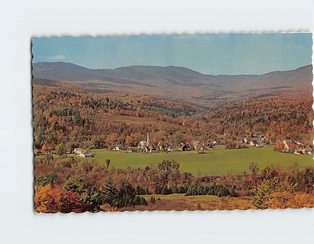 Postcard Vermont Landscape Green Mountain State Vermont USA