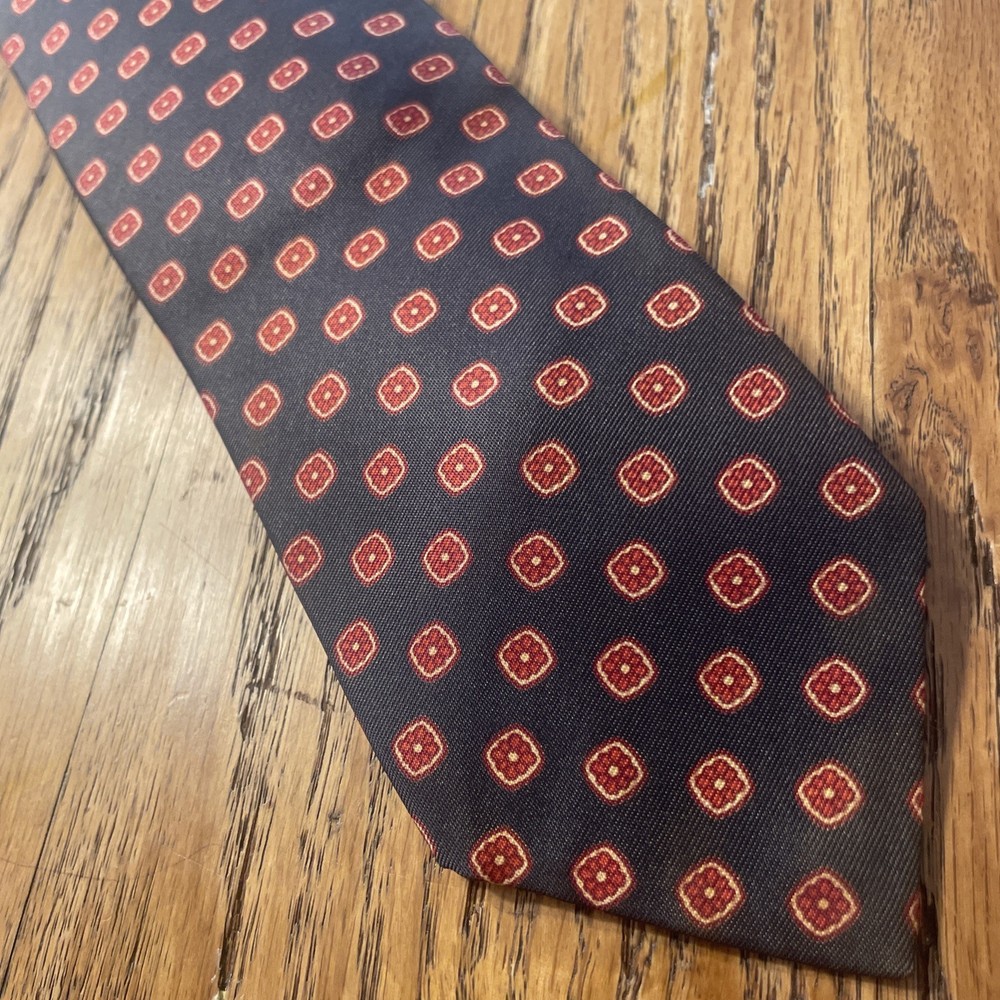 Vintage 60s EUC Acetate Foulard Tie Men’s Necktie USA Made