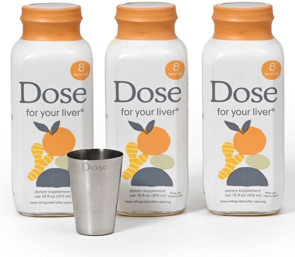 Organic Milk Thistle Liver Cleanse Detox & Repair DOSE 16oz Bottle 3-Pack