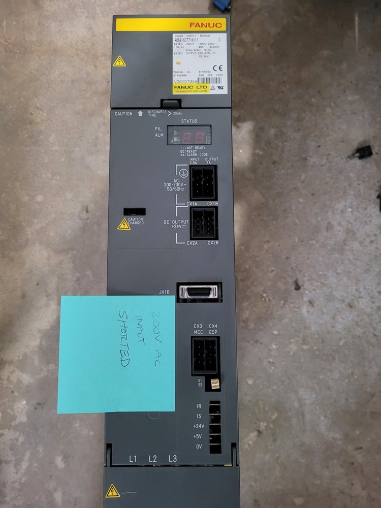PARTS ONLY Fanuc Power Supply Module A06B-6077-H111 C