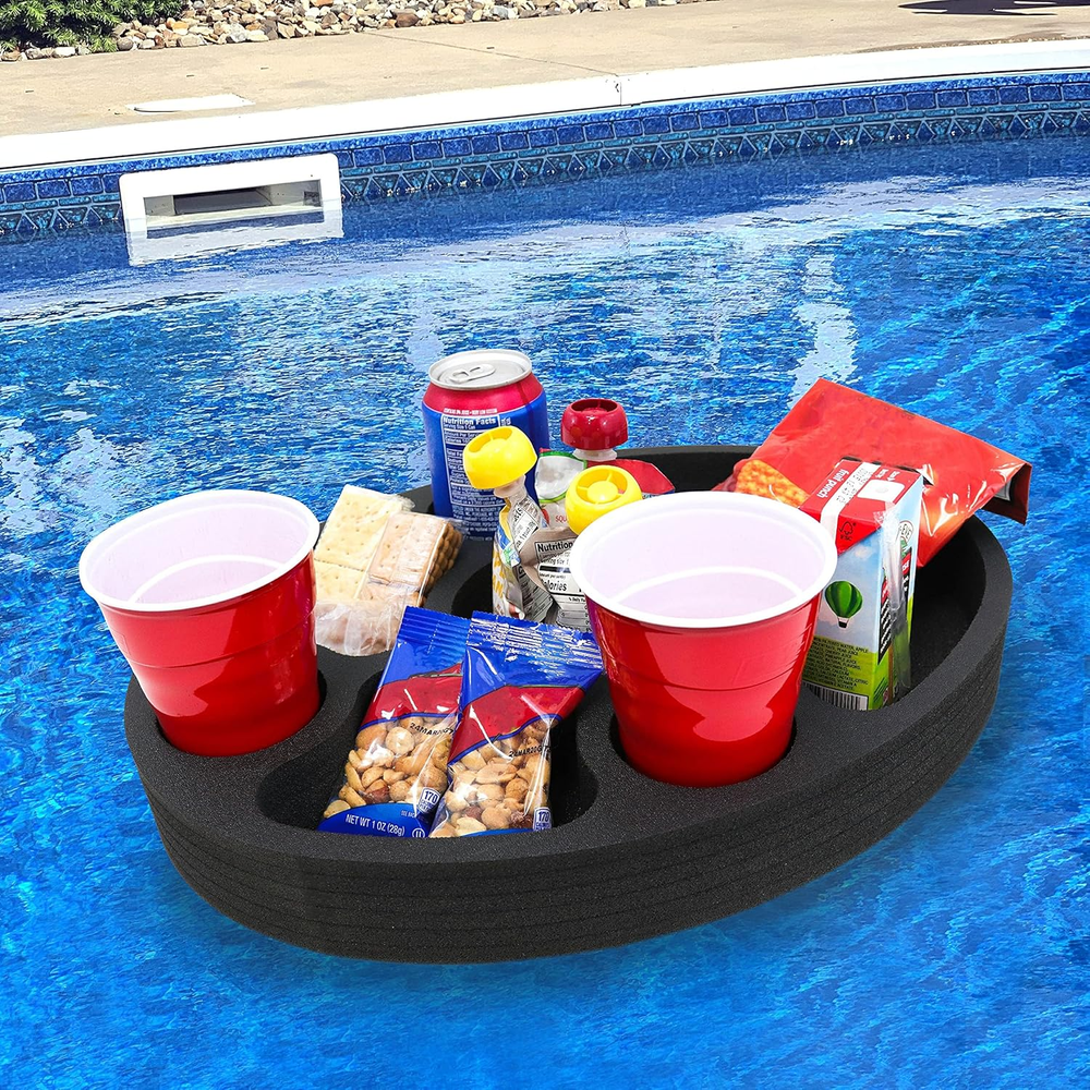 Floating Mini Bar Drink Holder Refreshment Table Tray for Pool Beach Party Float