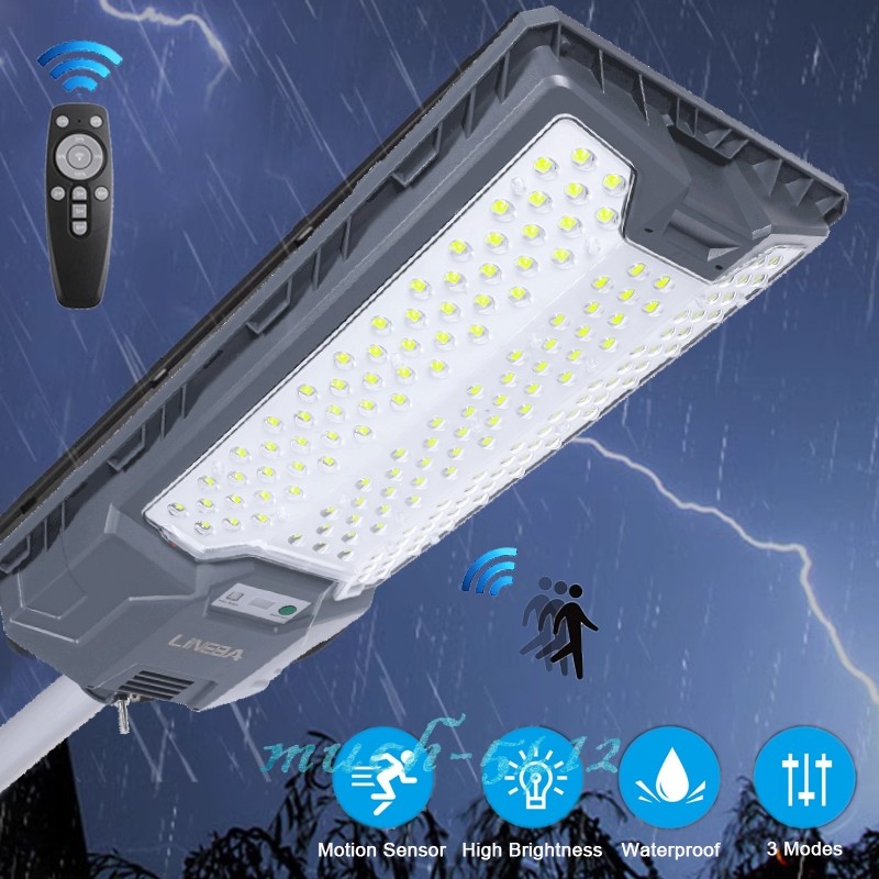120000lm Commercial Solar Street Lights LED Outdoor Dusk Dawn Solar Super Bright
