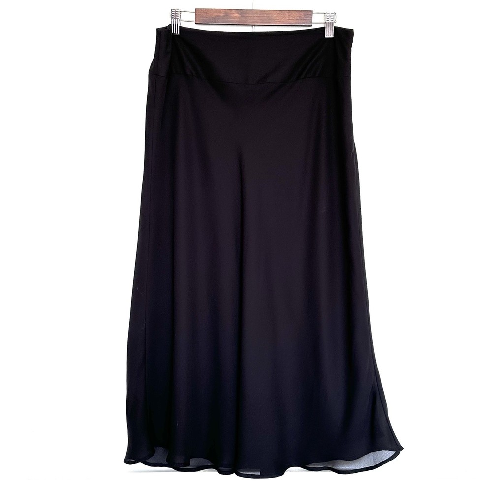 Croft & Barrow Skirt Women’s Size 14 Black Lightweight Zipper