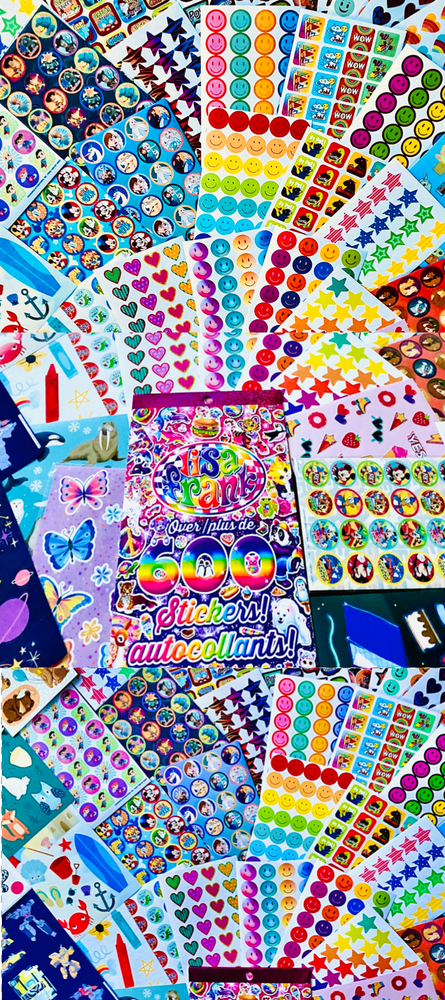 Lot of 1379 Random Glossy Laptop Journal Stickers Luggage Decals Book Stickers