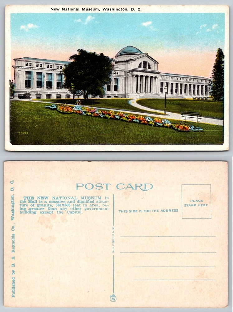 New National Museum Washington D.C. Smithsonian Early 1900s Postcard