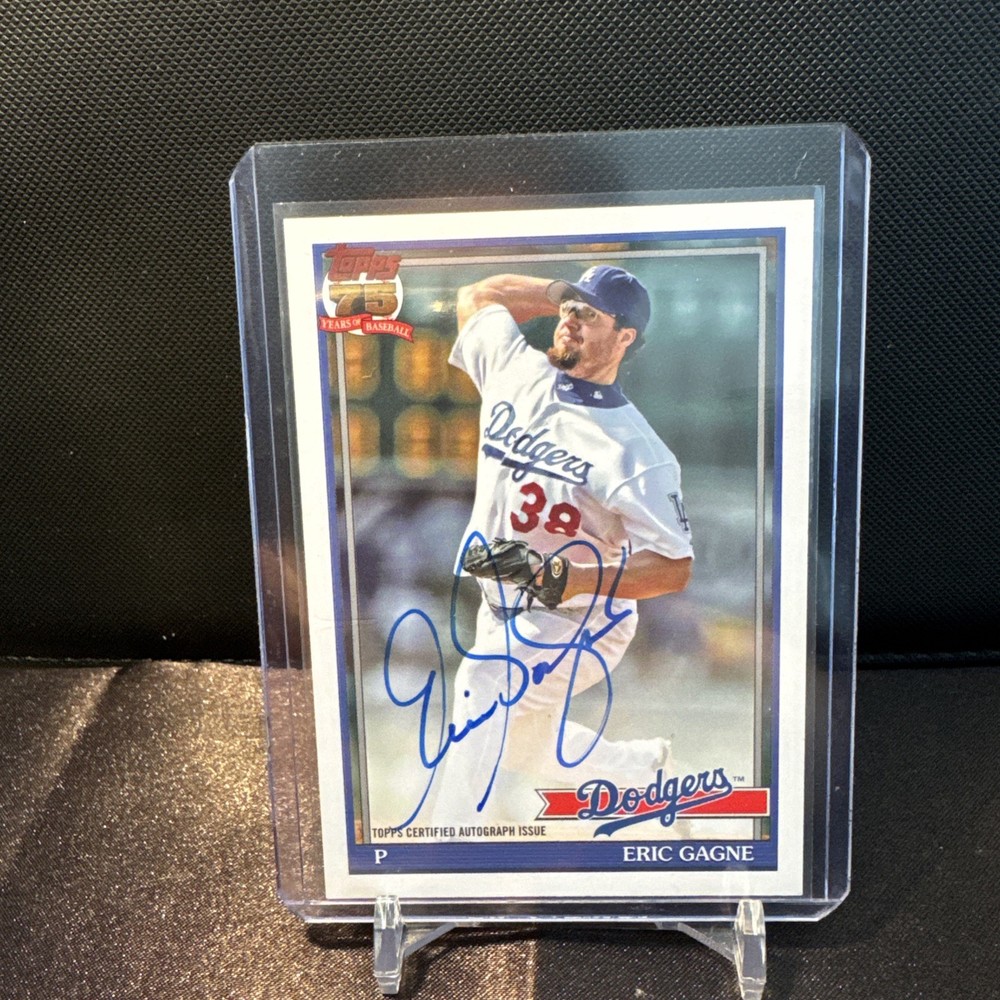 2026 Topps Series 1 - 1991 Topps Baseball Autographs Eric Gagne #91A-EG (AU)