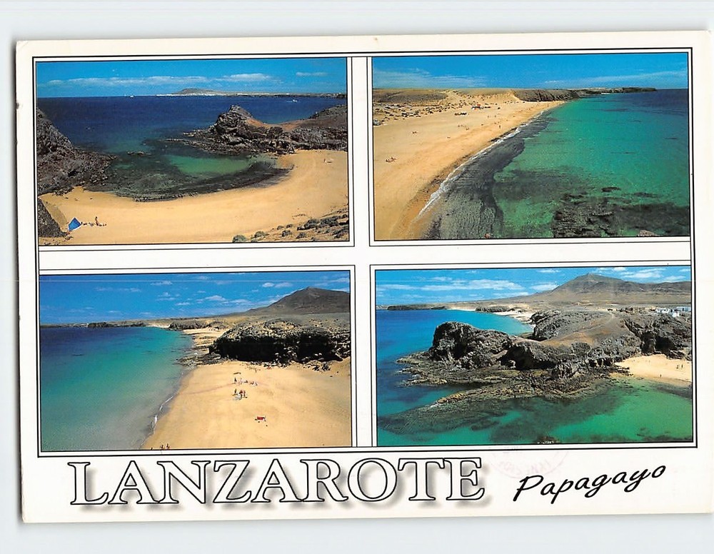 Postcard Lanzarote Papagayo Yaiza Spain