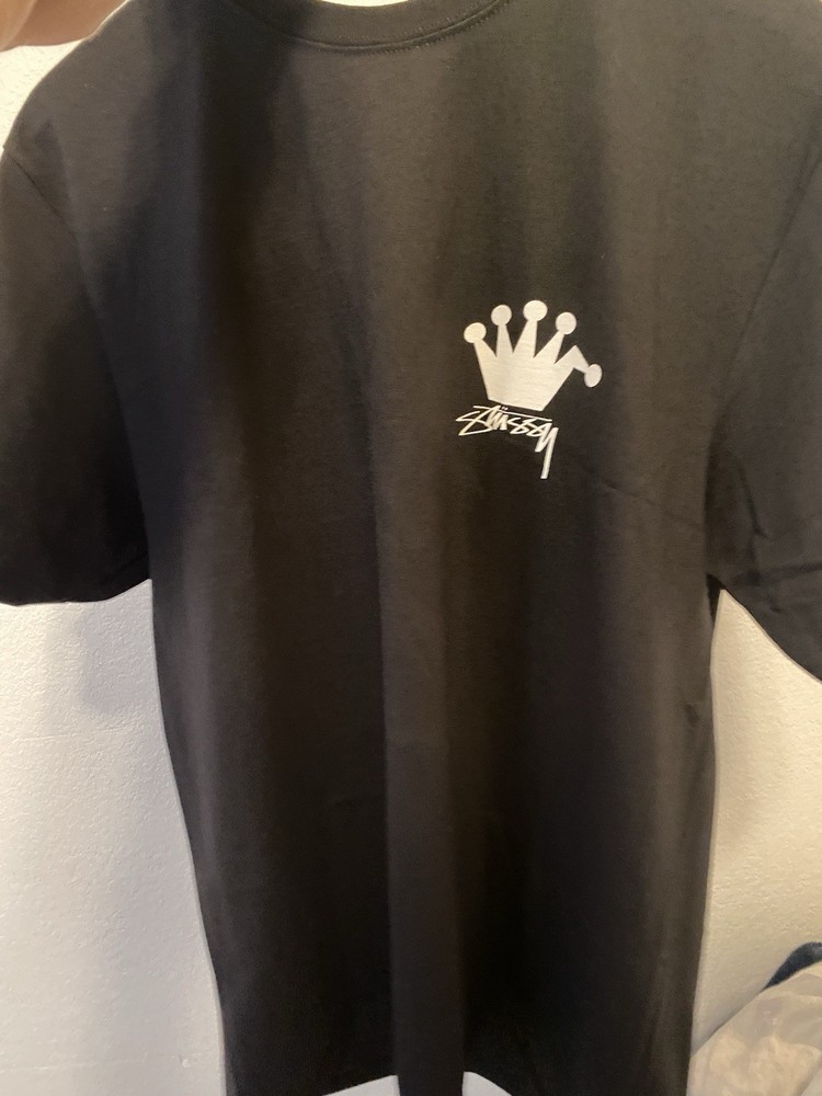 Stussy LB Crown Tee Black in Size Large