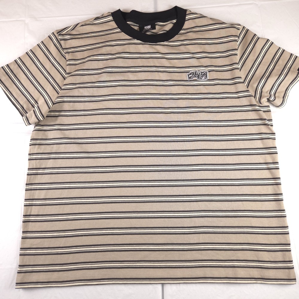 G59 Records Suicideboys Medary Striped T Shirt Rap Hip Hop Grey59 Size 2XL