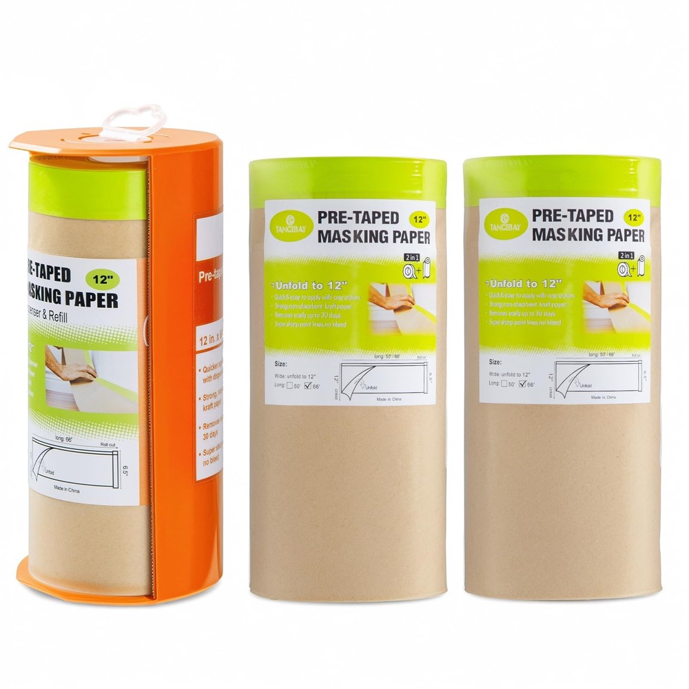 Pre-Taped Masking Paper 12