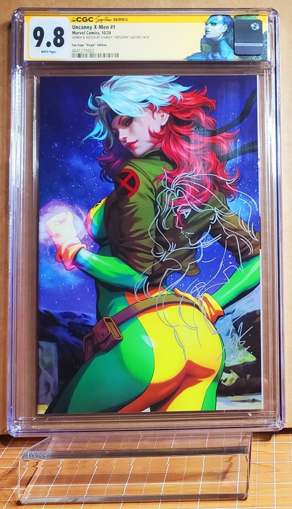CGC 9.8 Uncanny X-Men # 1 Signed And Sketched By Artgerm In Silver