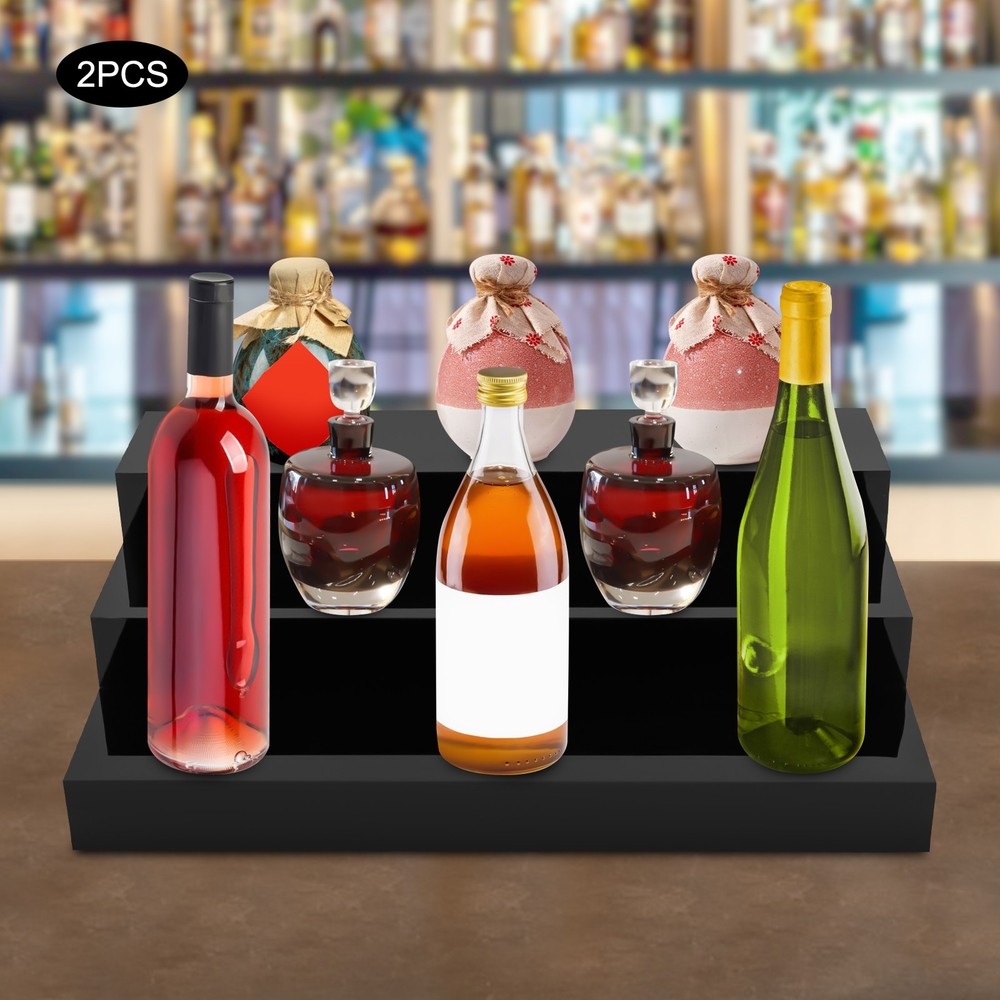 3-Tier Black Acrylic Display Stand for Jewelry and Boxed Goods