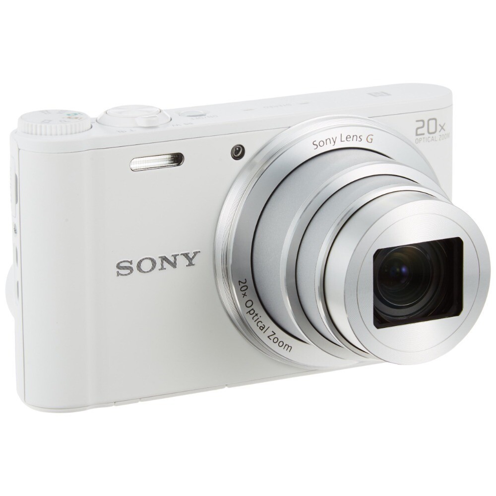 Sony Cyber shot DSC-WX350 Digital Camera White 18.2MP Maximum Resolution Compact