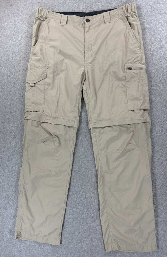 Columbia Omni Shade Sun Protection Convertible Pants (Men's 36x32) Tan