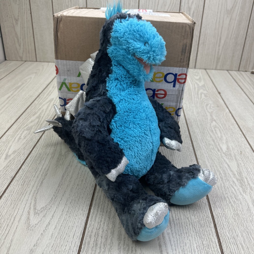Build a Bear Stegosaurus Blue Dinosaur Dino Blue Retired 18