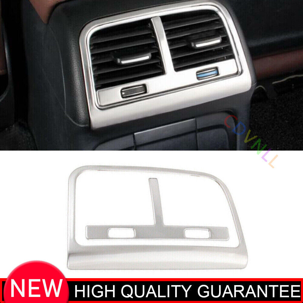For Audi Q5 2009-2017 Silver Titanium Car Rear Air Outlet Vent Cover Decor Trim