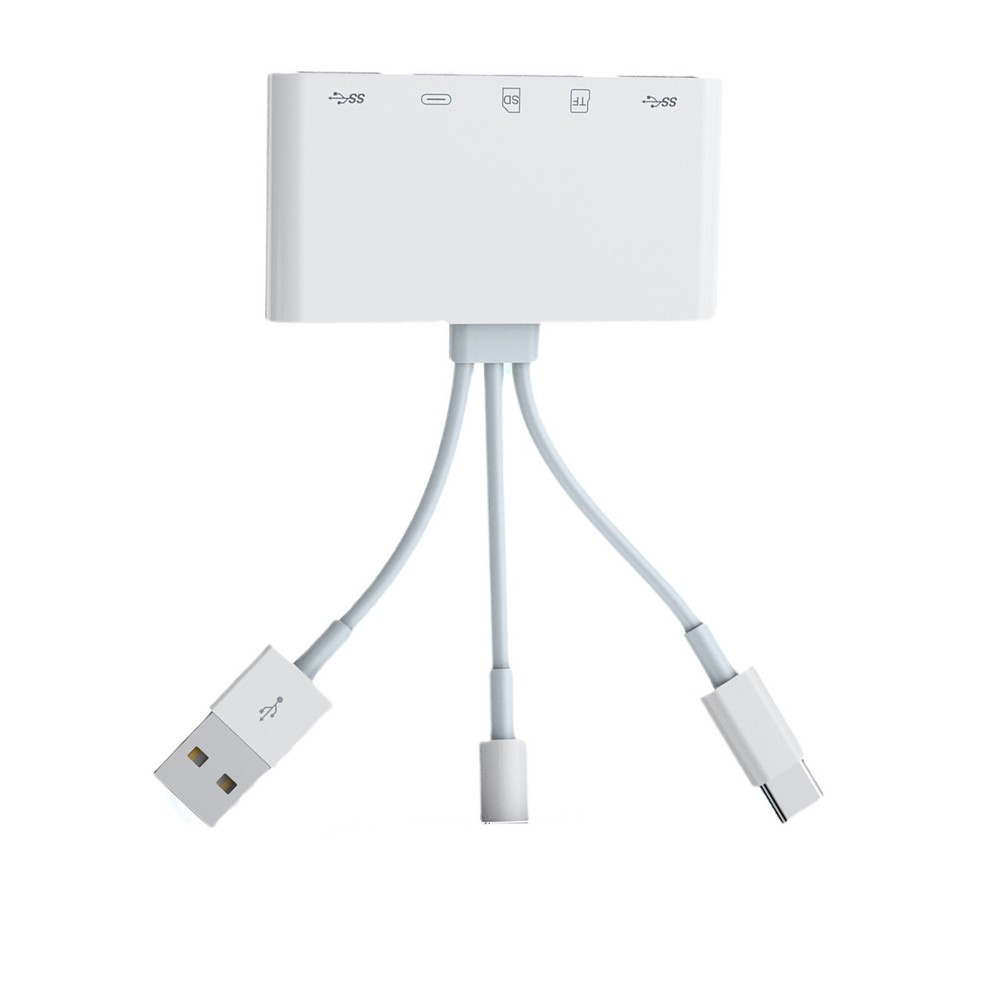 1PC 5 in 1 Memory Card Reader USB 3.0 OTG Adapter SD Card Reader For iPhone/iPad