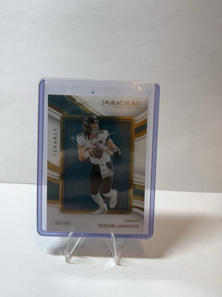 2023 Panini Immaculate - Trevor Lawrence #CIJ-TL Clearly Immaculate Jerseys /99