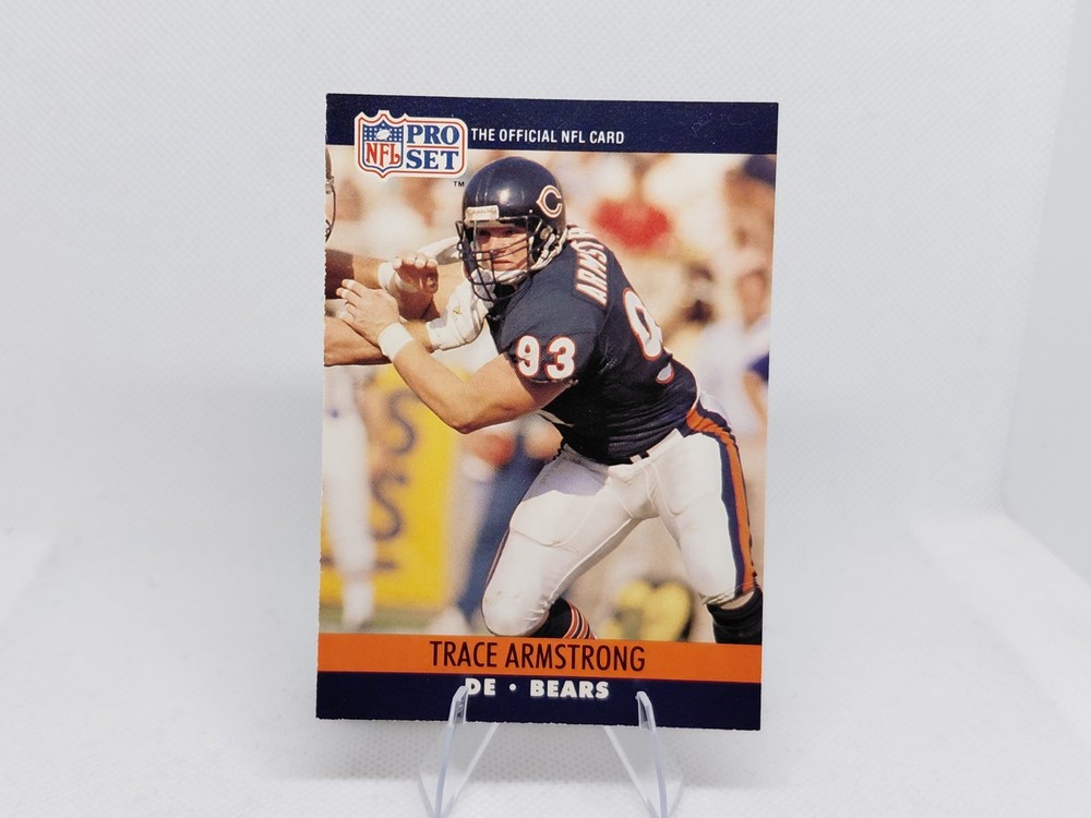 1990 Pro Set #446 Trace Armstrong Chicago Bears Football Card