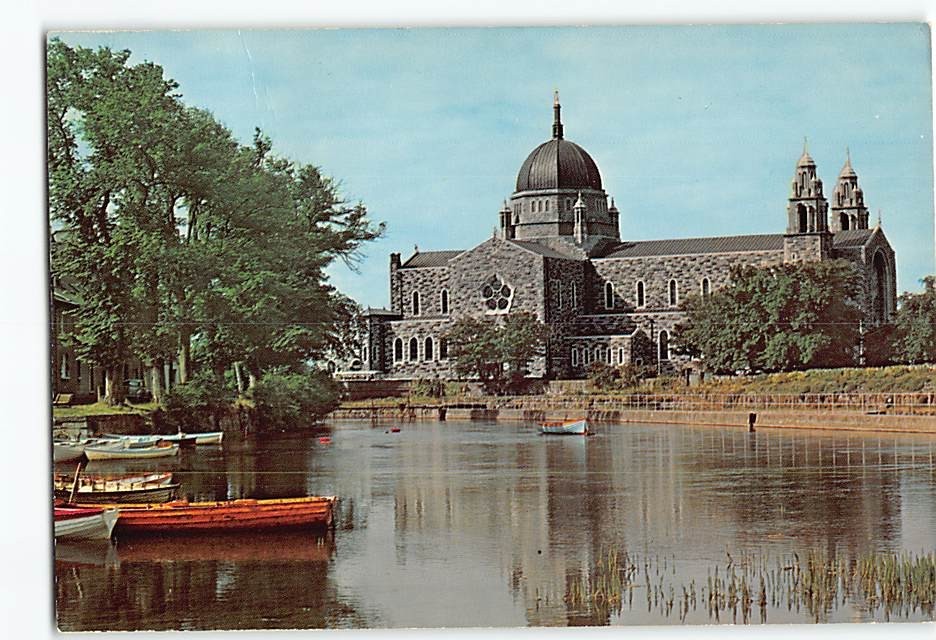 Postcard Galway Cathedral River Corrib Galway Ireland