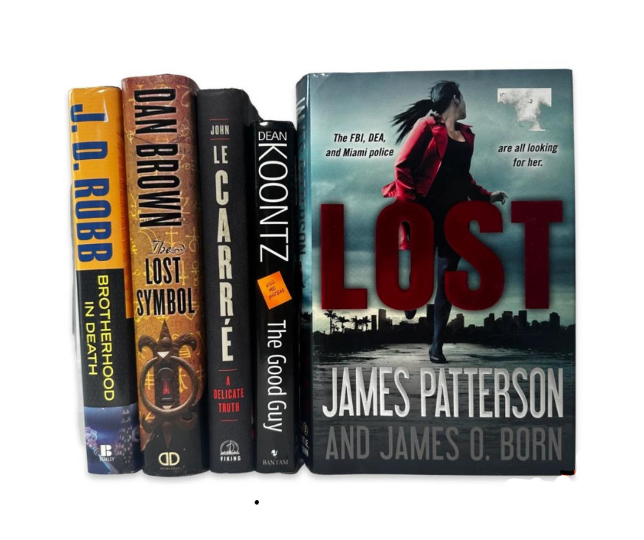 ⭐ [SALE] Lot of 9 Bestselling Thriller Hardcovers Books – Very Good