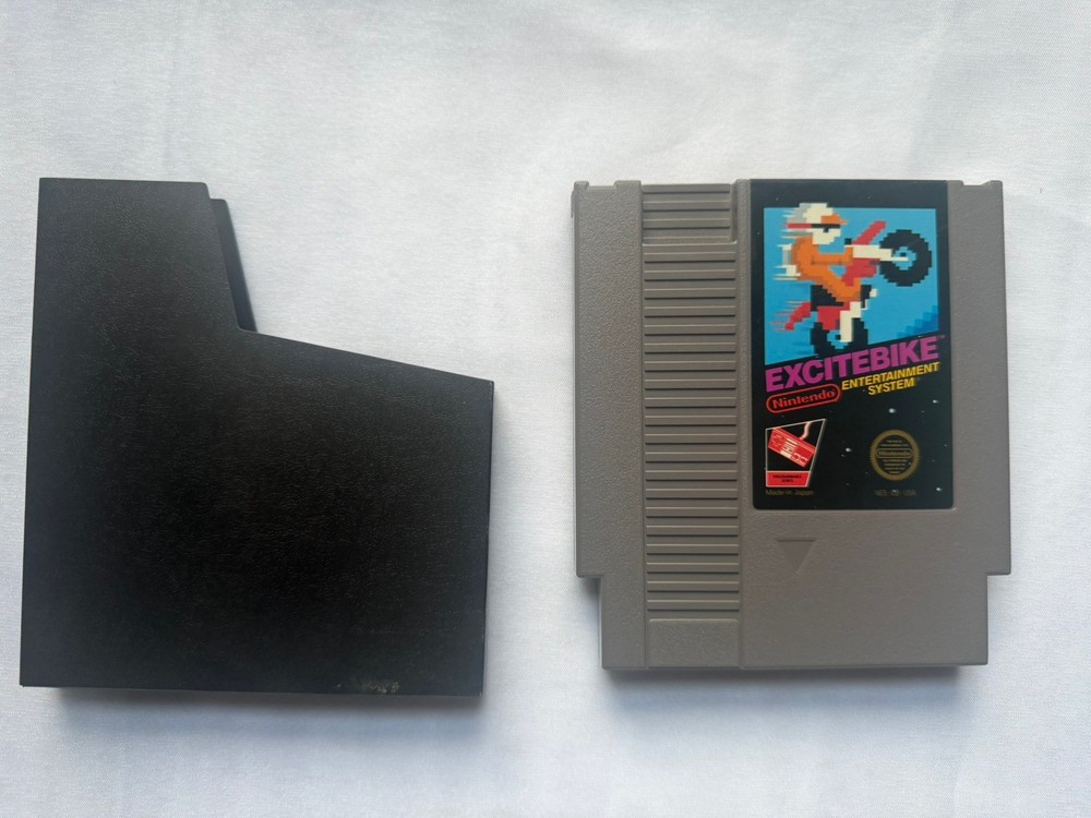 Excitebike NES Game Cartridge Nintendo Authentic Original Tested Clean Label USA