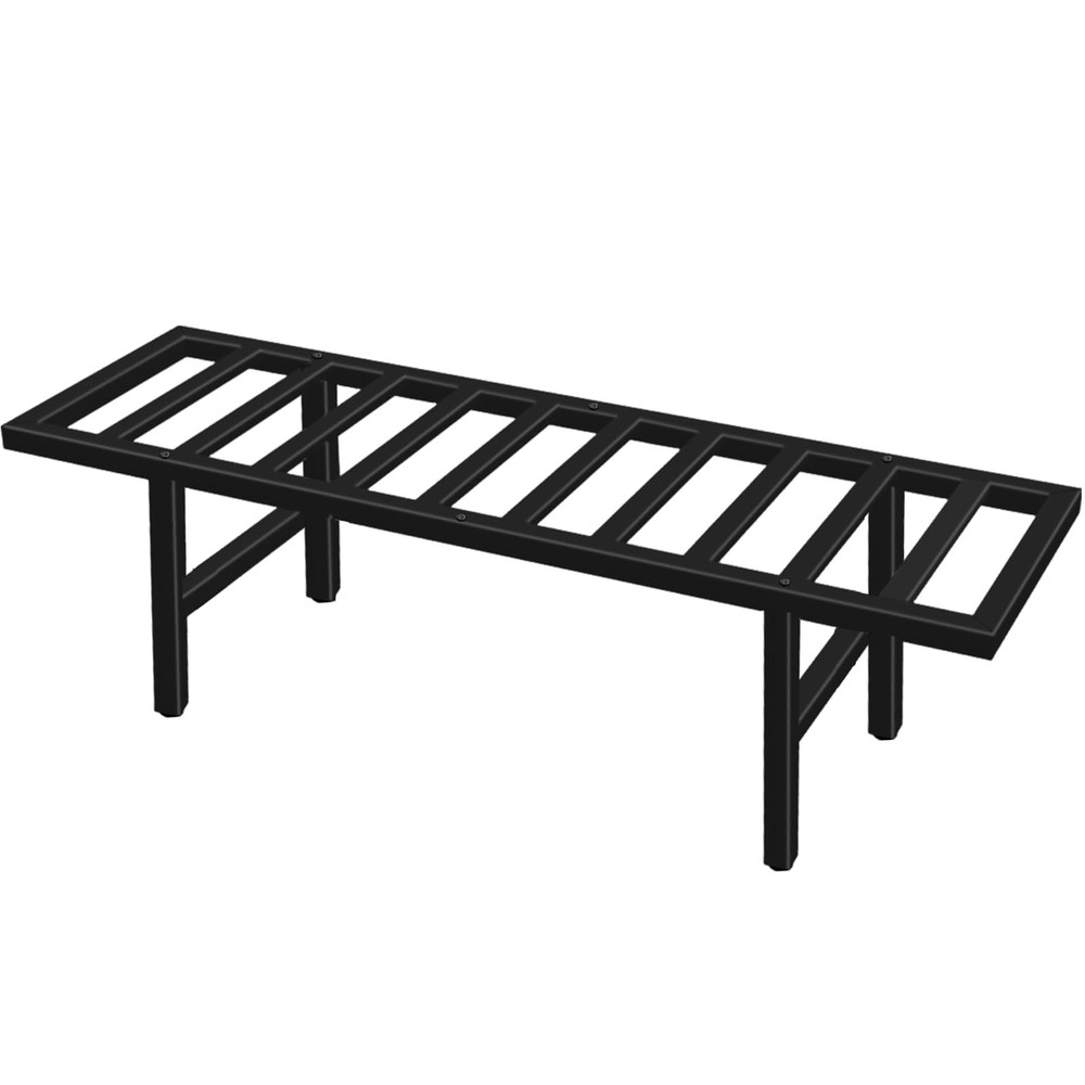 Heavy Duty 1-Tier Iron Plant Stand for Indoor Outdoor Use - Pedestal Flower Shelf