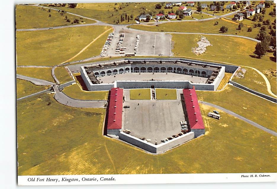 Postcard Aerial View Old Fort Henry Kingston Ontario Canada