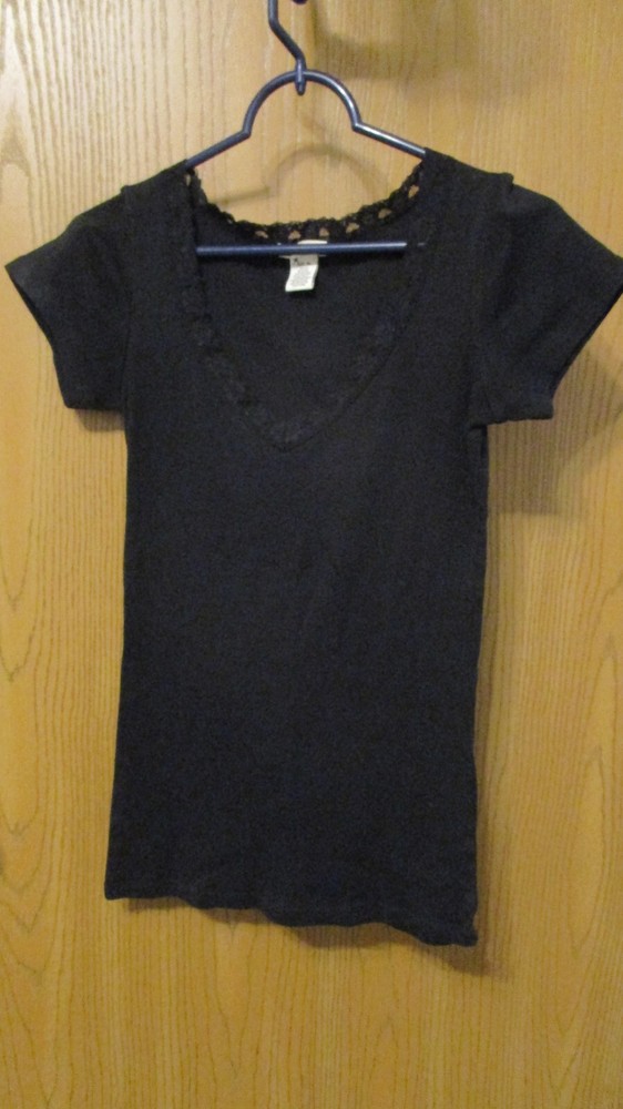 Girls Size XL Love Rocks Black Tee
