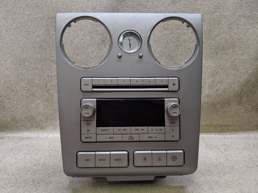 Stereo Radio Receiver AM FM CD 6 Disc MP3 Fits 2009 LINCOLN MKZ EAB5K-203461
