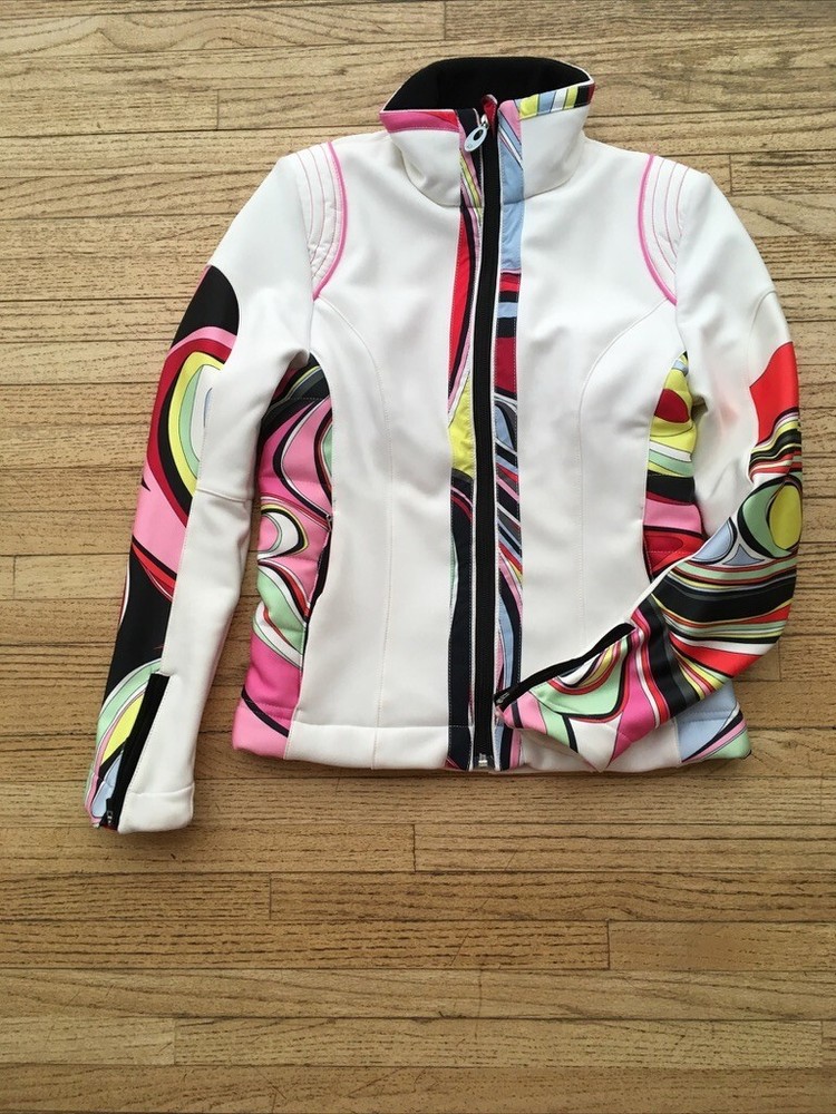 EMILIO PUCCI ROSSIGNOL WATER REPELLANT SPORT LIGHT WEIGHT SKI JACKET SZ 1