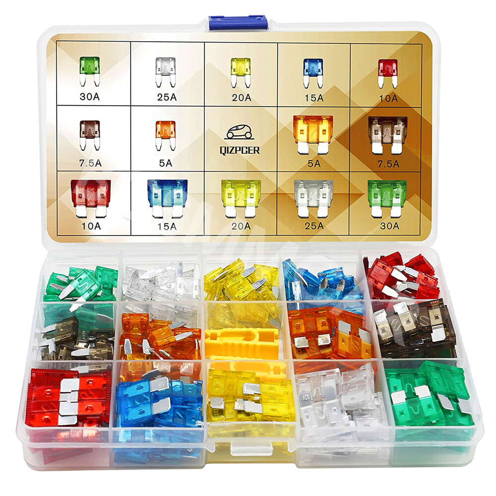 140PCS 7-Size 5AMP-30AMP Blade Fuse Kit for Cars, Trucks, and Boats